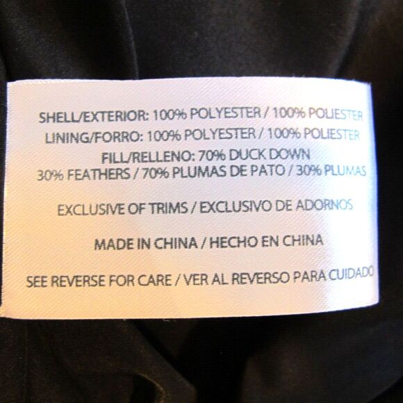 Woolrich Quilted Full Zip Down Puffer Vest Women's‎ Medium Black White Check - Picture 7 of 7